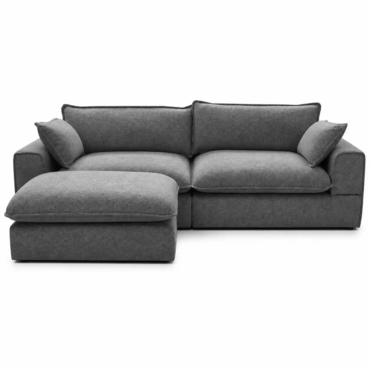 Luxury 4 seat sofa and footstool