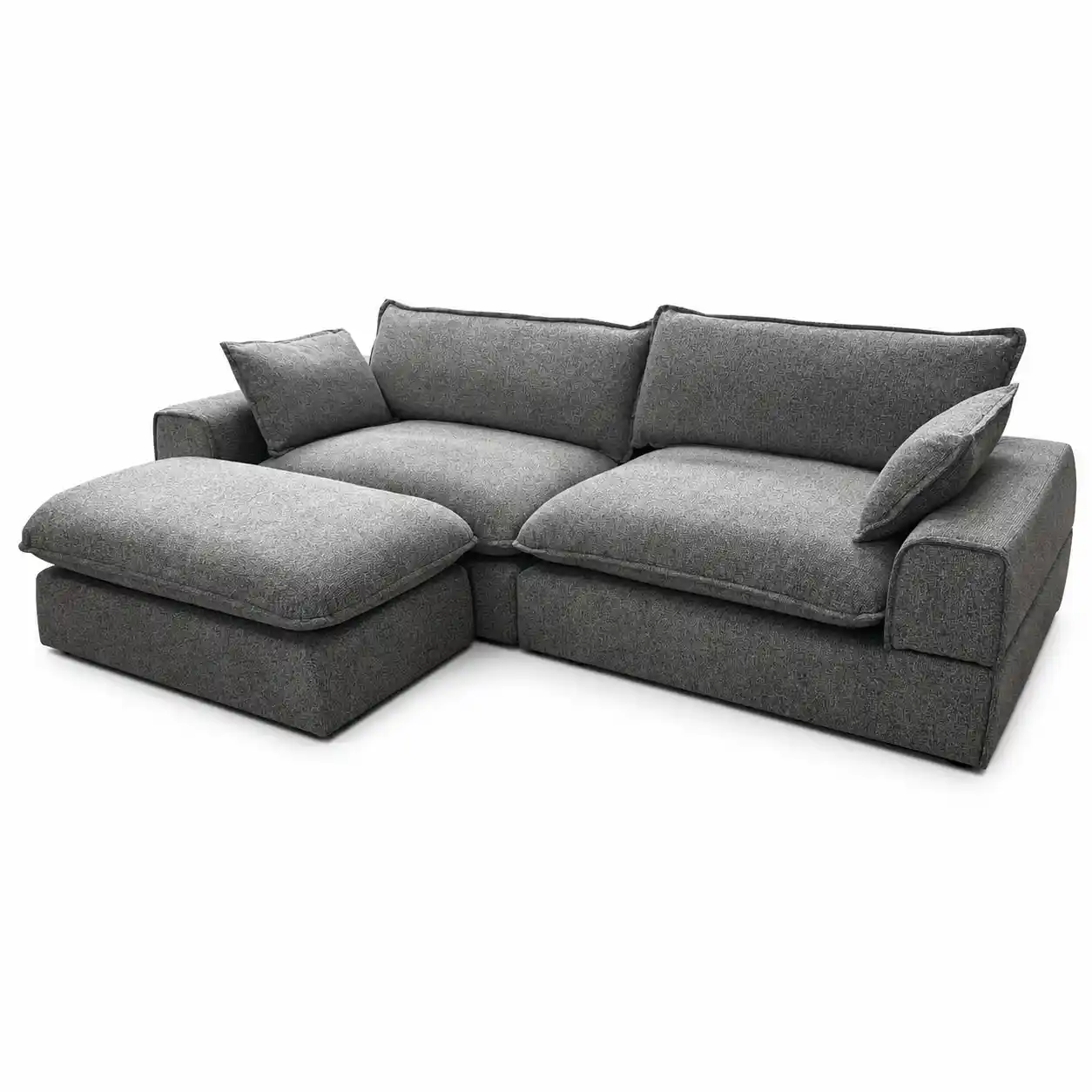 Luxury 4 seat sofa and footstool