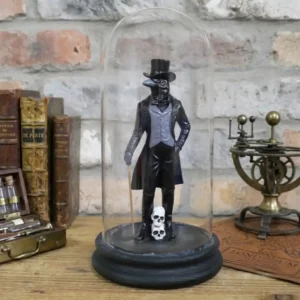 11850 - Crow Gentleman in Glass Dome