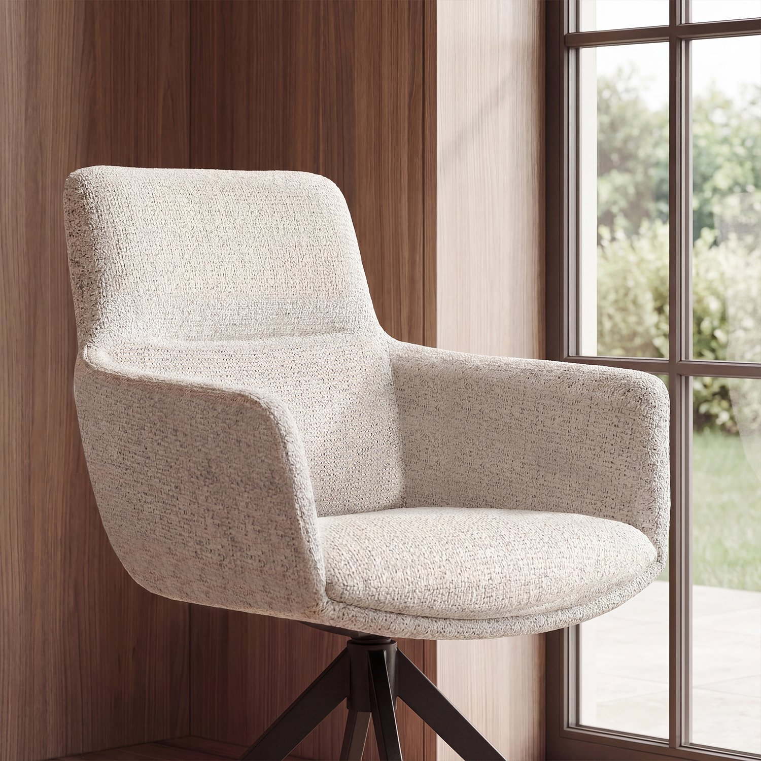 AMAMLOC06N-LINENBEIGE CHAIR - Image 4